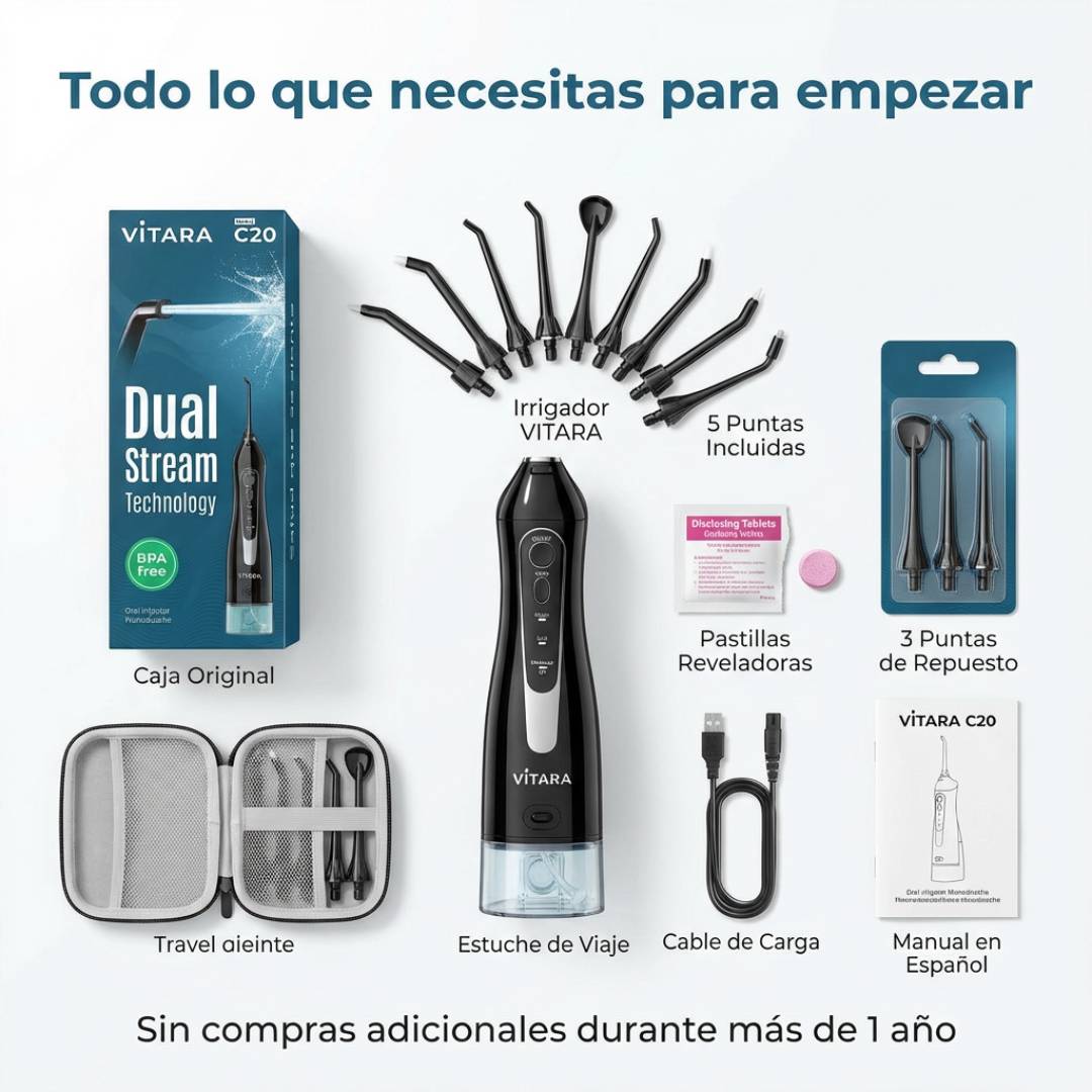 CleanFlow 360™ - Sistema Completo De Limpieza Dental